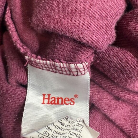 Hanes Women’s Velour Pants Burgundy Size XL - Comfy for Cool Nights - Picture 4 of 7